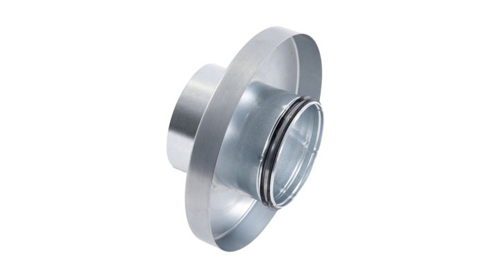 Galvanised Short Metal Ducting Reducer 125-80mm Male/Male Concentric 